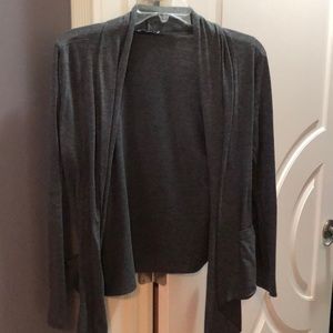 Gray cardigan